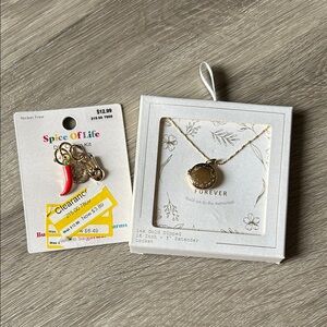 14k Dipped Necklace& Charms